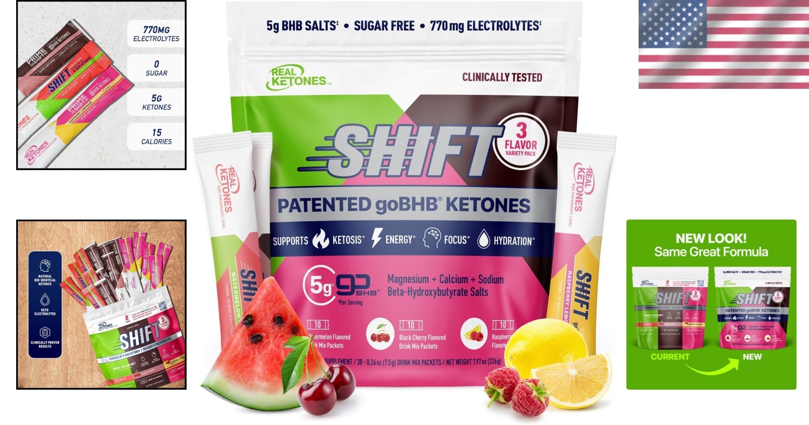 Ultimate 30 Count Electrolyte & BHB Drink Mix for Keto Hydration – Sugar-Free