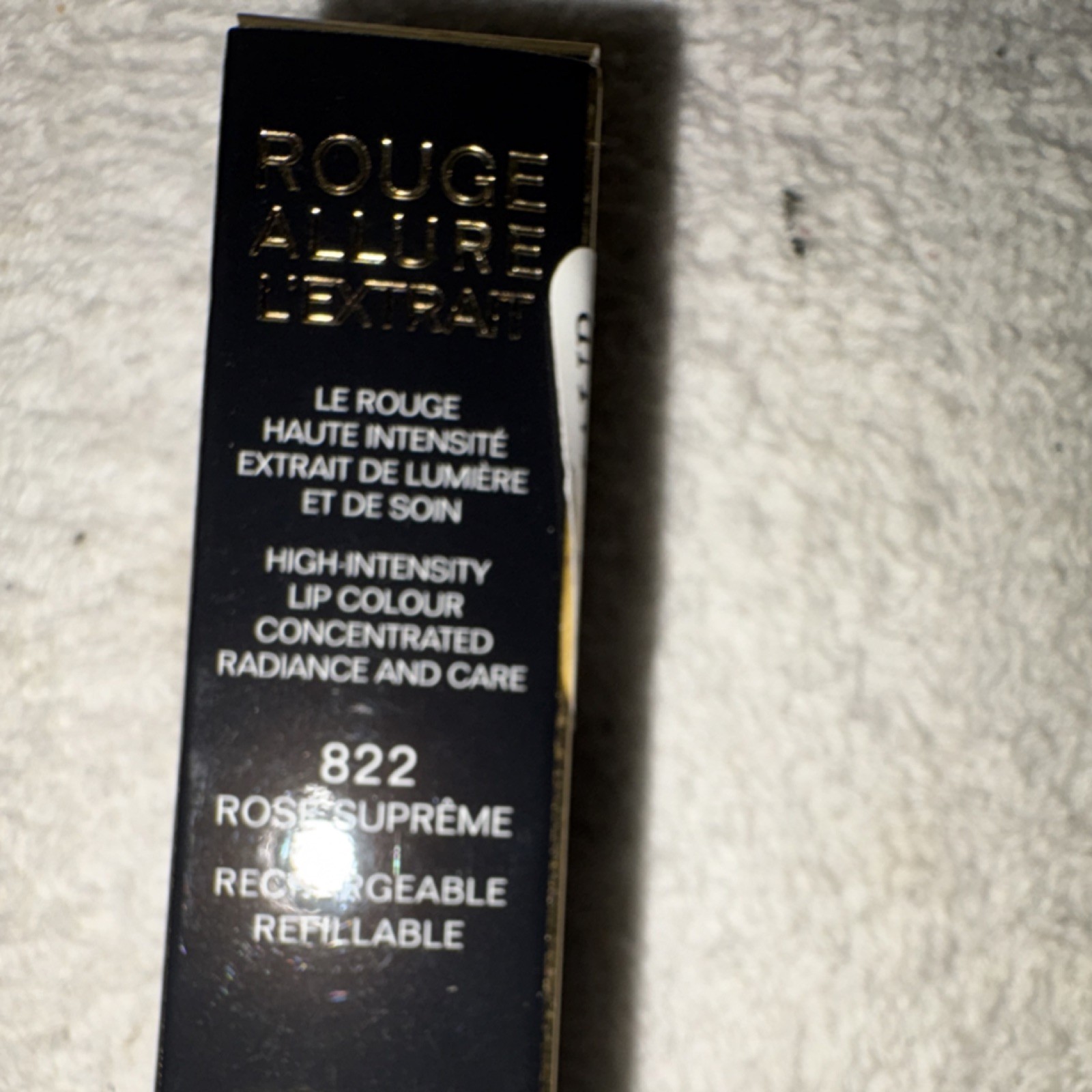 CHANEL Rouge Allure L’Extrait Lipstick 822 Rose Suprême Stick 18M Refillable