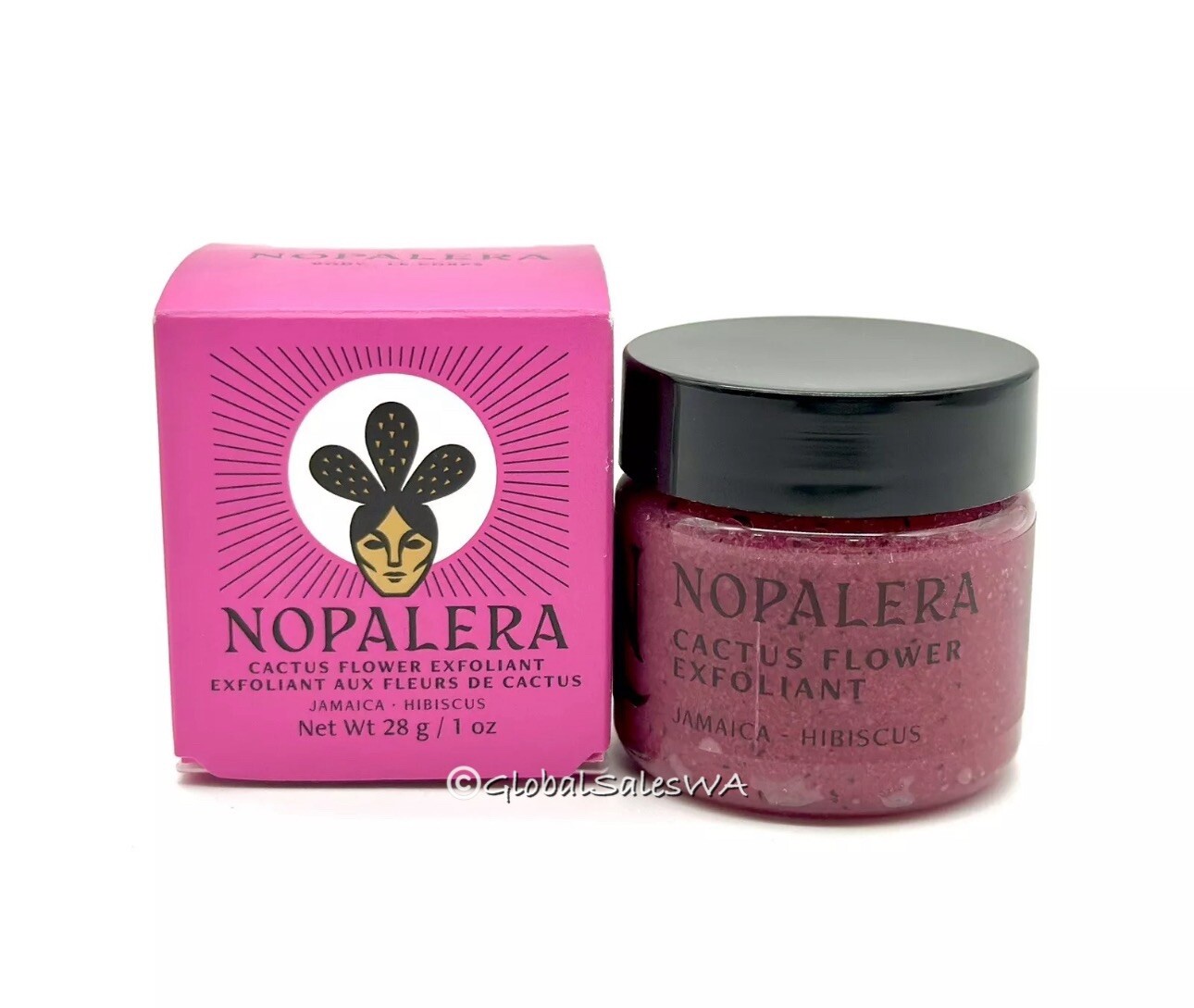 Nopalera Cactus Flower Exfoliant Jamaica Hibiscus Shower Gel 2-Pc Travel Set