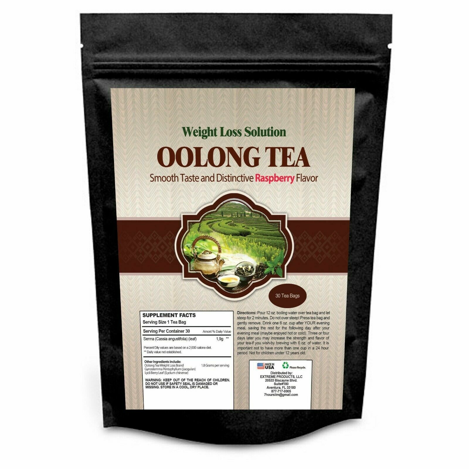 100% Herbal Oolong Tea Detox Cleanser Weight Loss Slimming 30 Bags Free Shipping