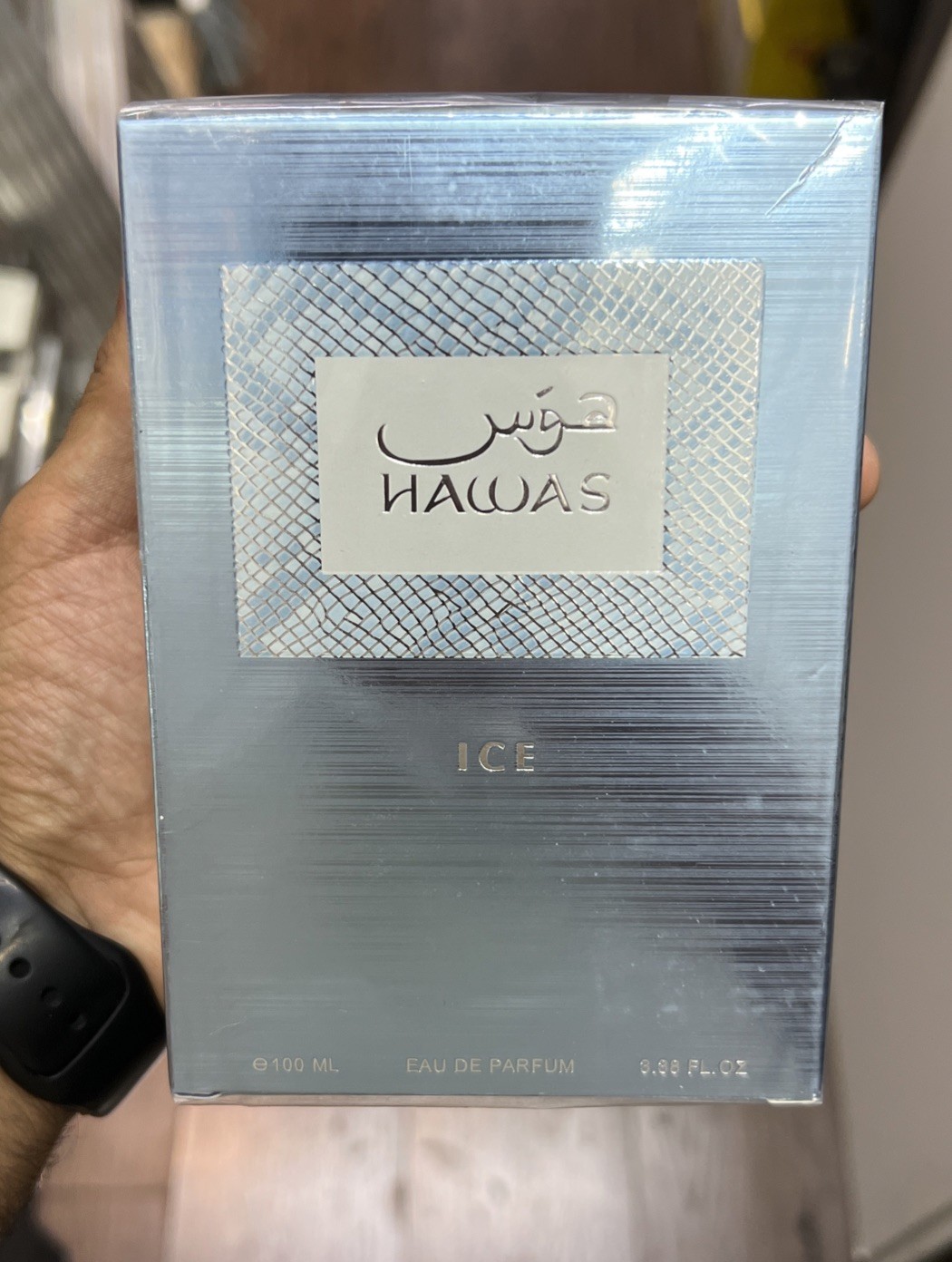 Hawas Ice Parfum Spray Men 3.4 oz/100 Ml Eau de Parfum