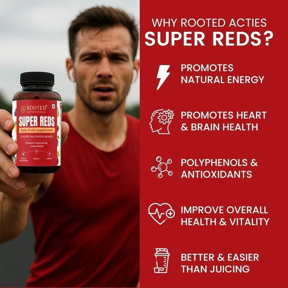 Comprehensive Daily Supplement with 21+ Nutritious Fruits & Berries (60 Tablets)