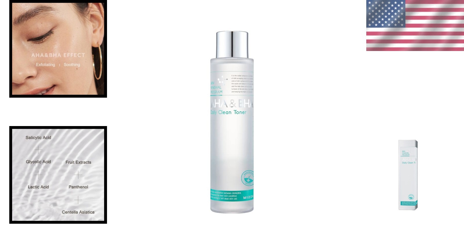 Natural AHA & BHA Exfoliating Toner – Refresh Skin & Boost Vitality, 5.07 Fl Oz