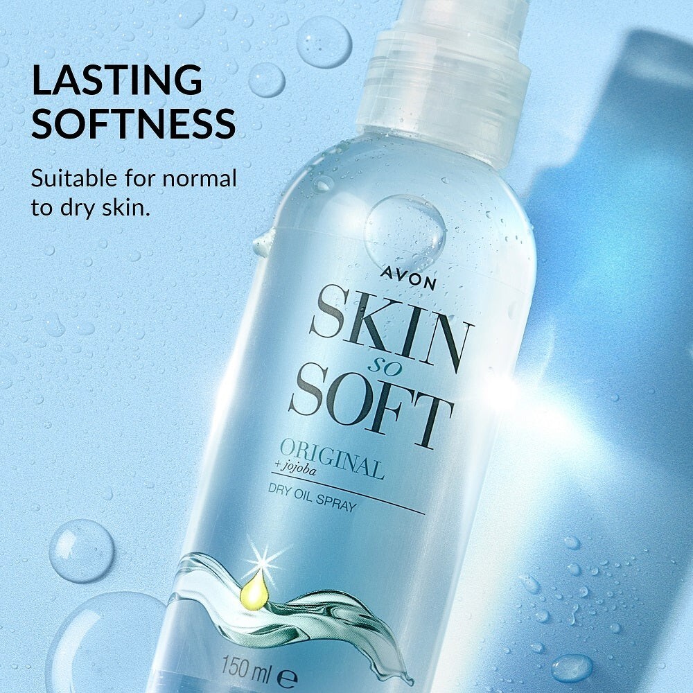 2 x Bottles Avon Skin So Soft Avon Original Dry Oil Spray 5.07 fl oz / 150ml
