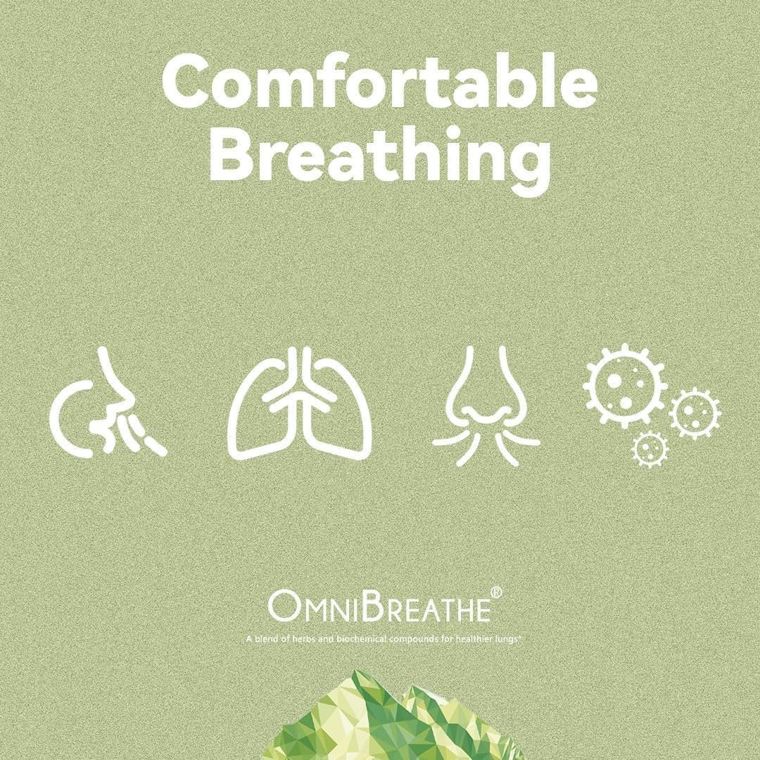 Omnite OMNIBREATHE Respiratory Wellness Lung Supplement-180 Capsules EXP:09-2026