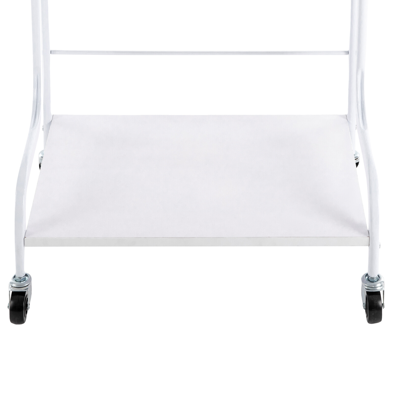 2 Layer Silver Beauty Salon Nail Or Foot Bath Spa Portable 4 Wheeled Trolleys