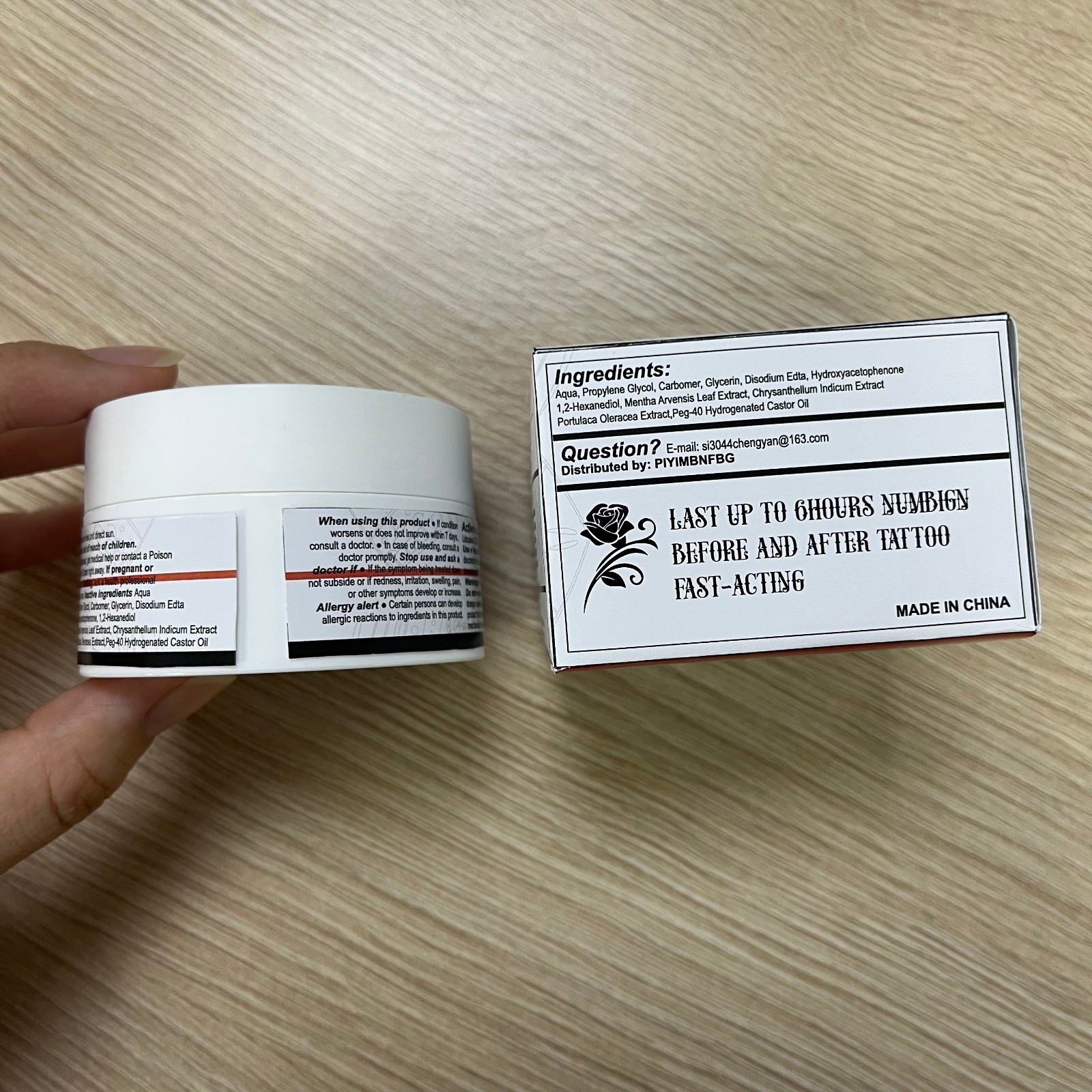 60G Lidocaine Cream, 4-6 Hours Soothing Pain Relief Tattoo Cream