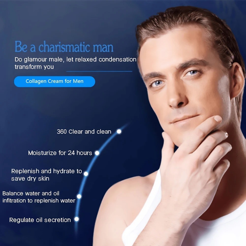 60g Men’s Retinol Collagen Moisturizing Cream Anti-Aging Firming Facial Skincare
