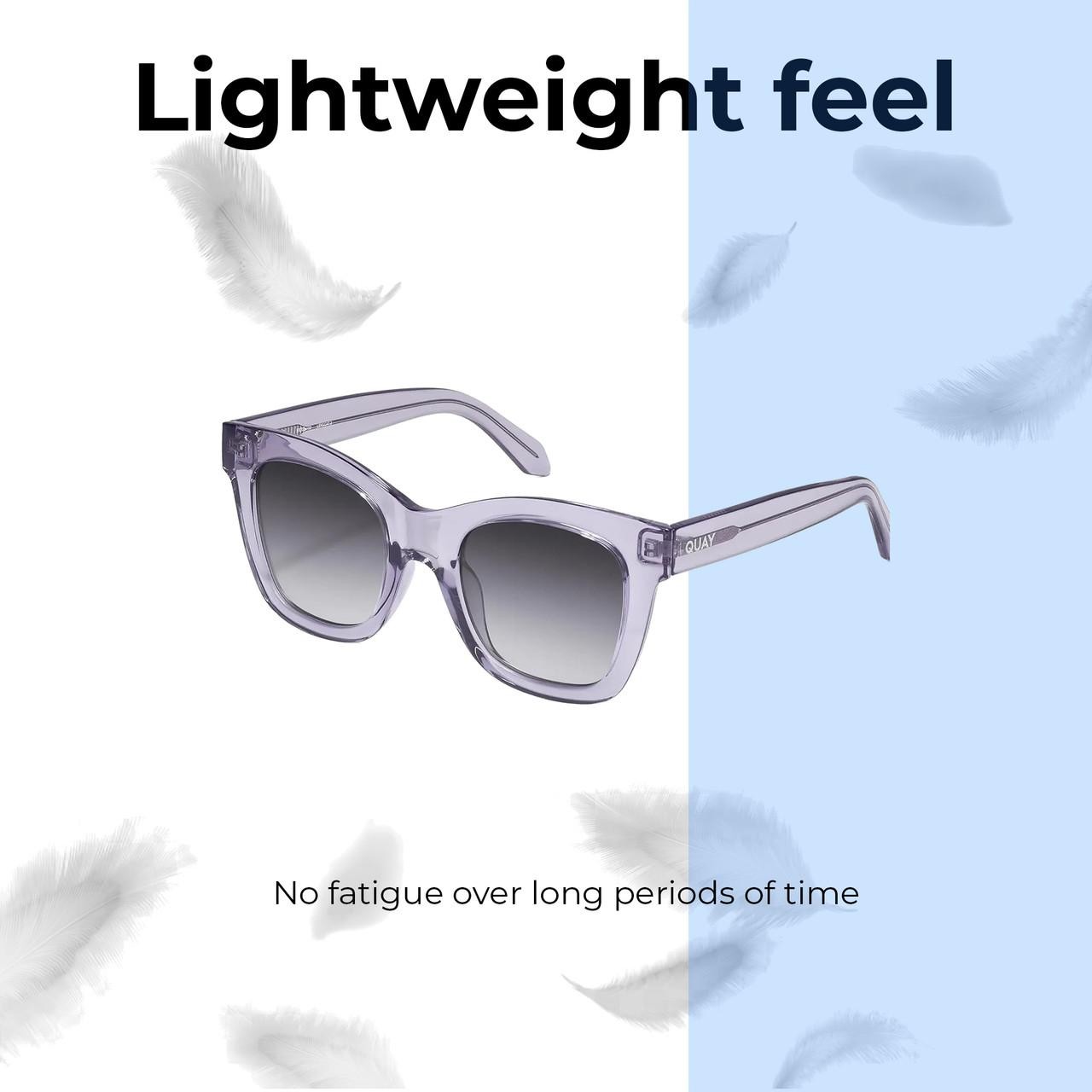QUAY Australia After Hours Designer Reading Glasses Sweet Pea Lilac Cat Eye 51mm