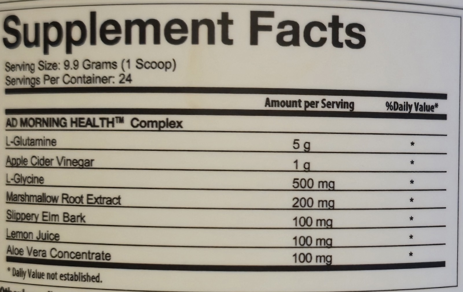 Project AD GOOD MORNIN’ Digest Powder 9 oz ( 24 Serv ) Natural Fresh Pressed OJ