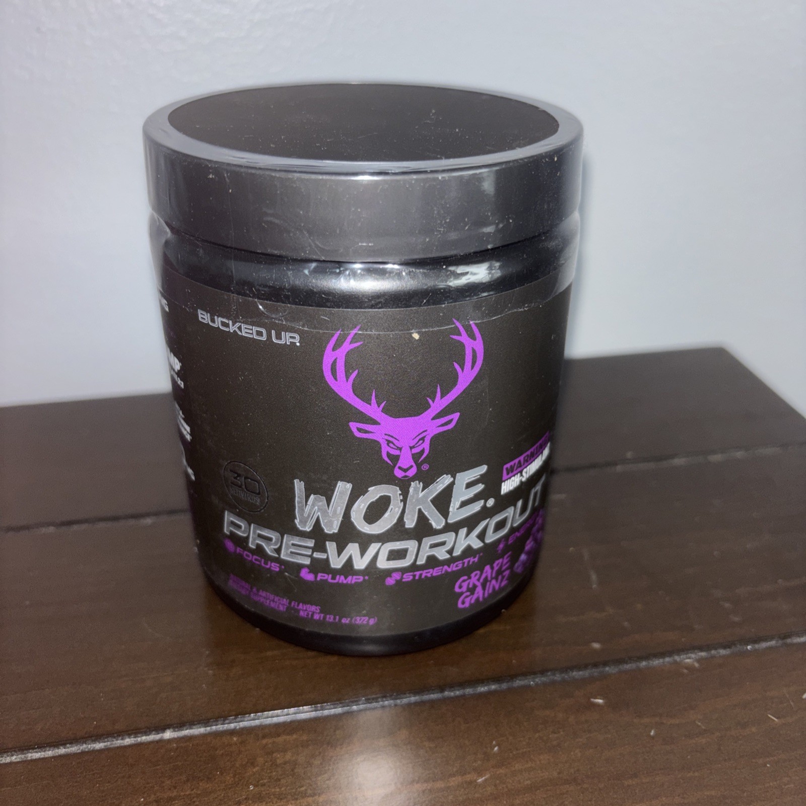 BUCKED UP PRE-WORKOUT GRAPE 🍇 GAINZ 11.2 OZ 30 SERVINGS 05/27 Sealed