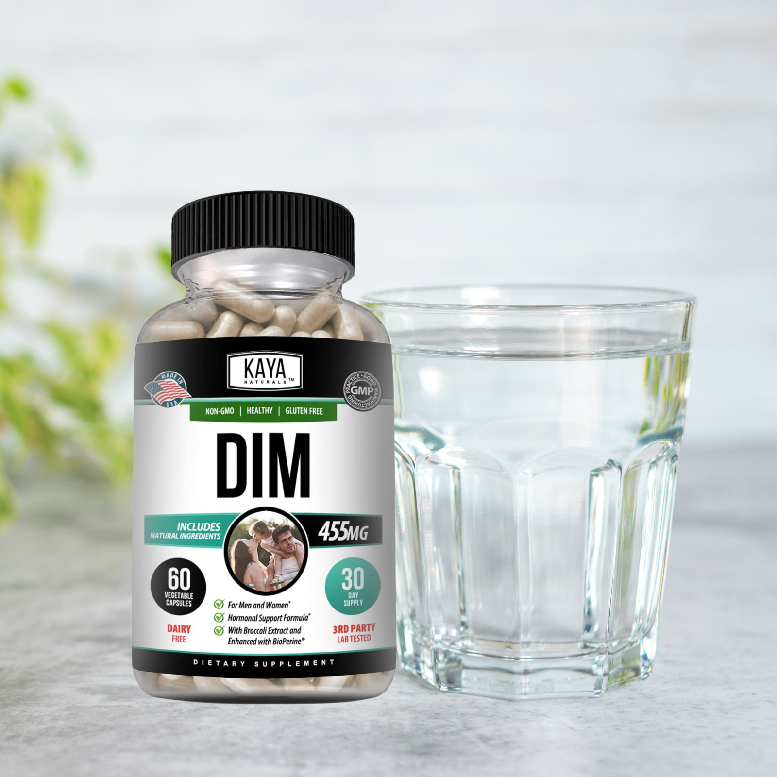 DIM Ultra Supplement 60ct, With Bioperine, Premium Hormonal Support Formula