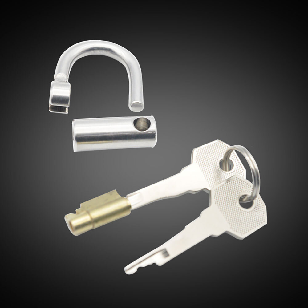 USA Stainless Steel Male PA LOCKED CHASTITY PIERCING Titanium D-Ring PA Lock
