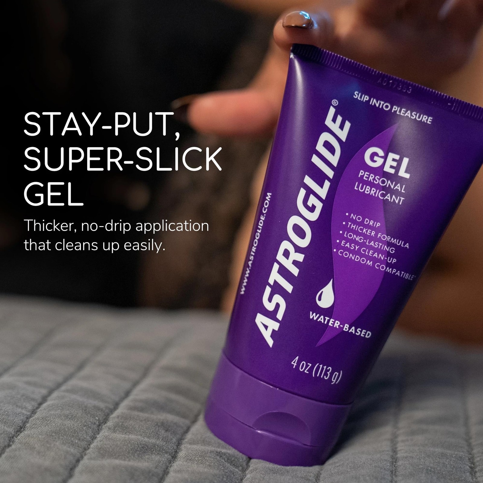Astroglide Water Based Lube (4oz), Ultra Gentle Gel 4 Ounce (Pack of 1)