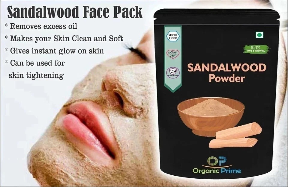 Organic Prime Sandalwood Powder for Face Masks, Facials and Skin Care