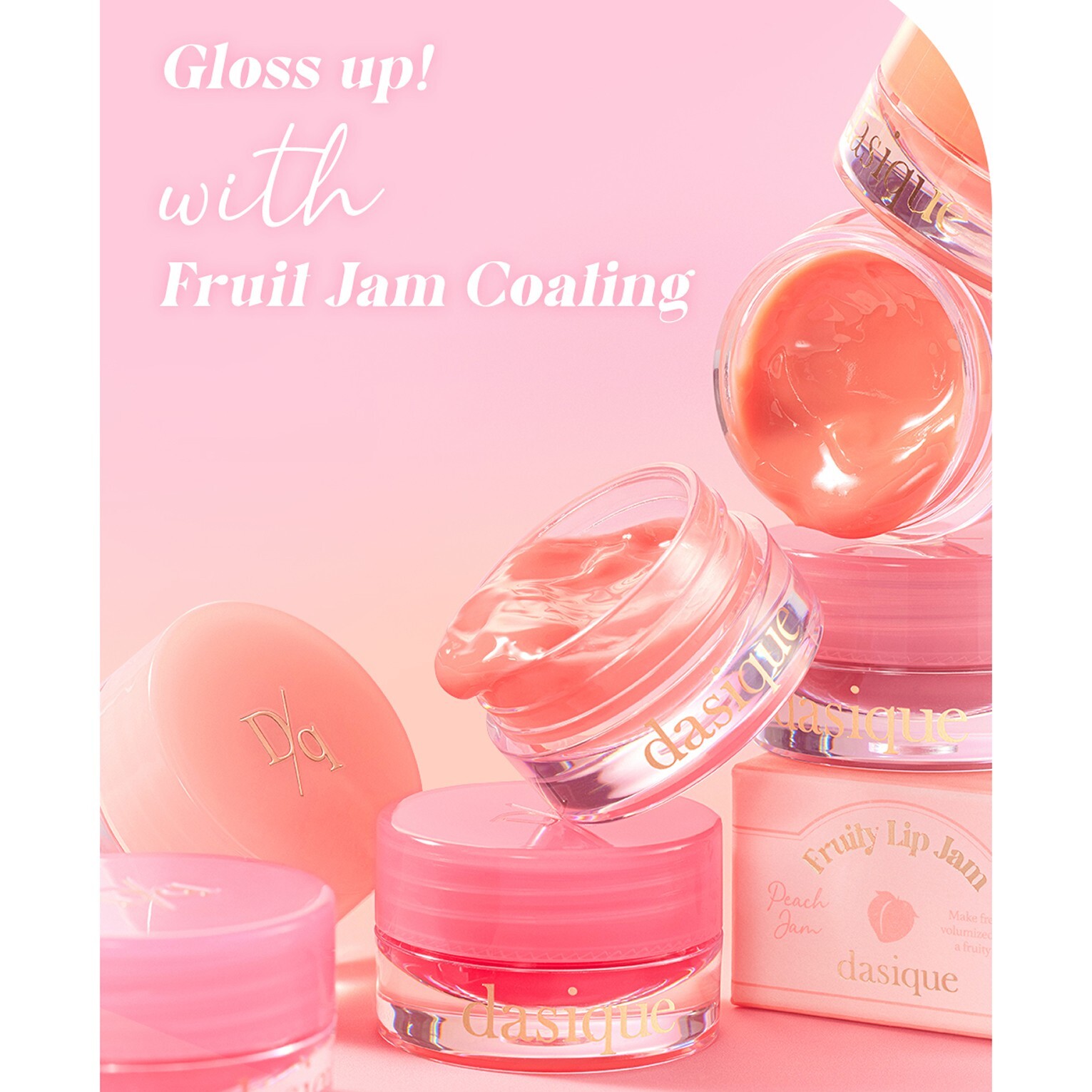 DASIQUE Fruity Lip Jam 4g 2023 NEW 13 colors K-Beauty
