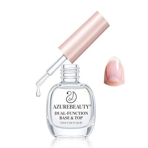 2-in-1 Base & Top Coat Nail Polish, Clear Strengthener, Quick Clear Top Coat