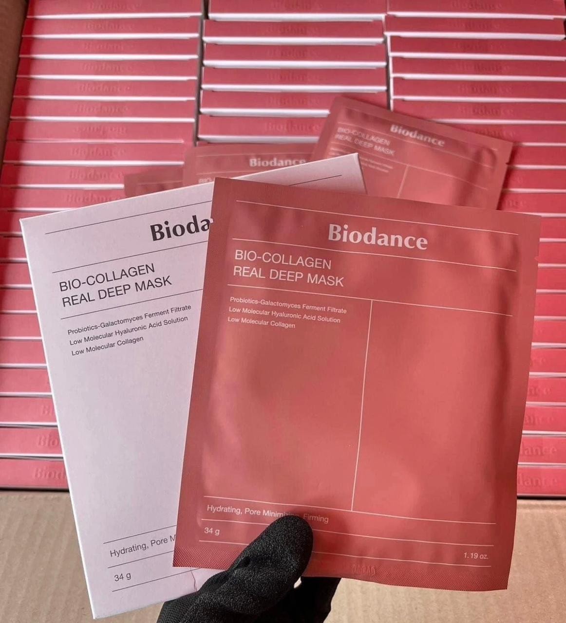 BIODANCE Bio-Collagen Real Deep Mask, Hydrating Overnight Hydrogel Mask 4 Sheets