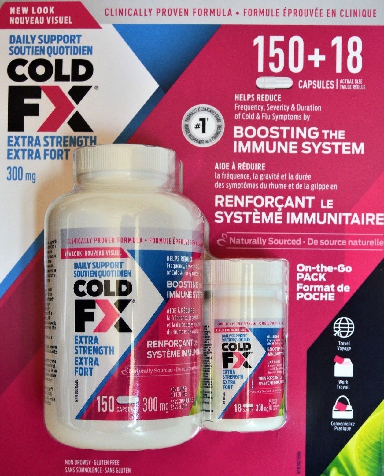 ✅✅Cold FX Extra strength Immunity Booster 168 capsules 300 mg Free Shipping✅✅✅✅✅