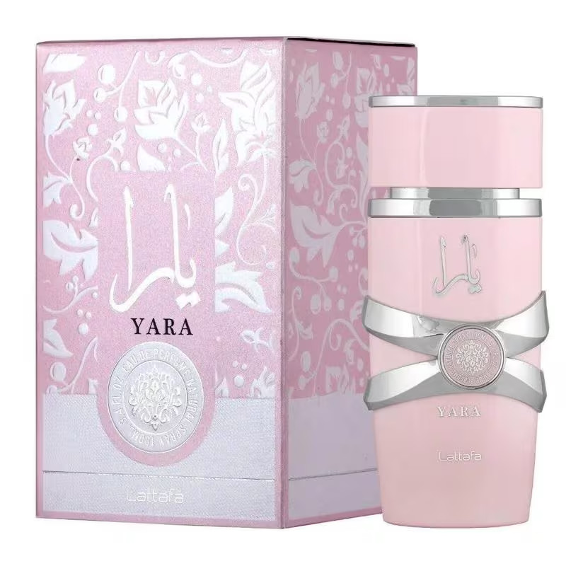 ​Lattafa Yara Pink Perfume 100ml & Air Freshener 300ml Bundle Pack Floral Mist