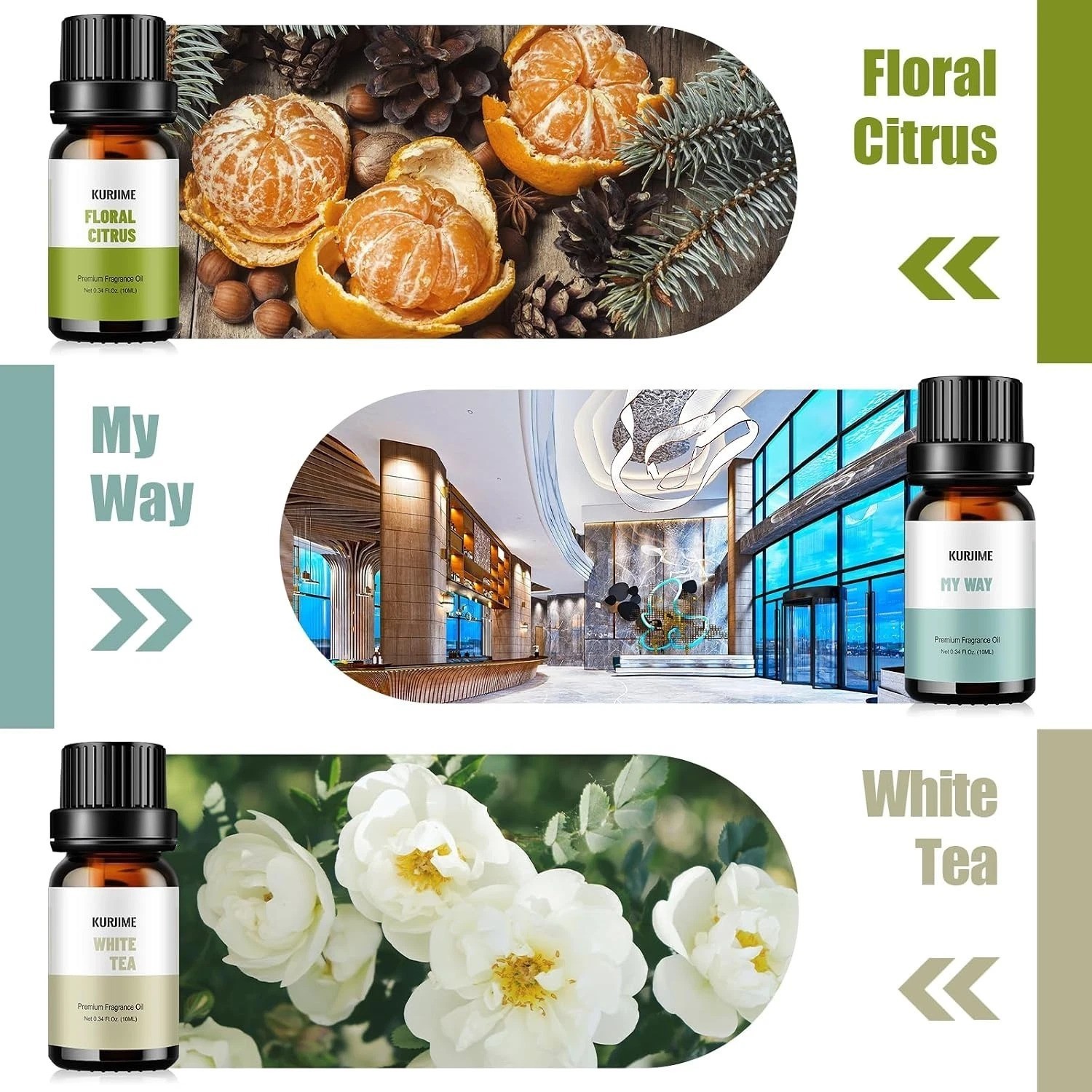 Fragrance Oils, Hotel Collection Diffuser Oil, Luxury Hotel Essential Oil Set…