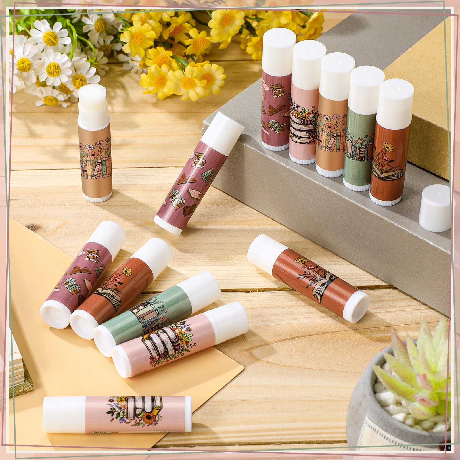 50 Pack Book Club Lovers Gifts Bulk Bookish Lip Balms Party Supplies Reading …