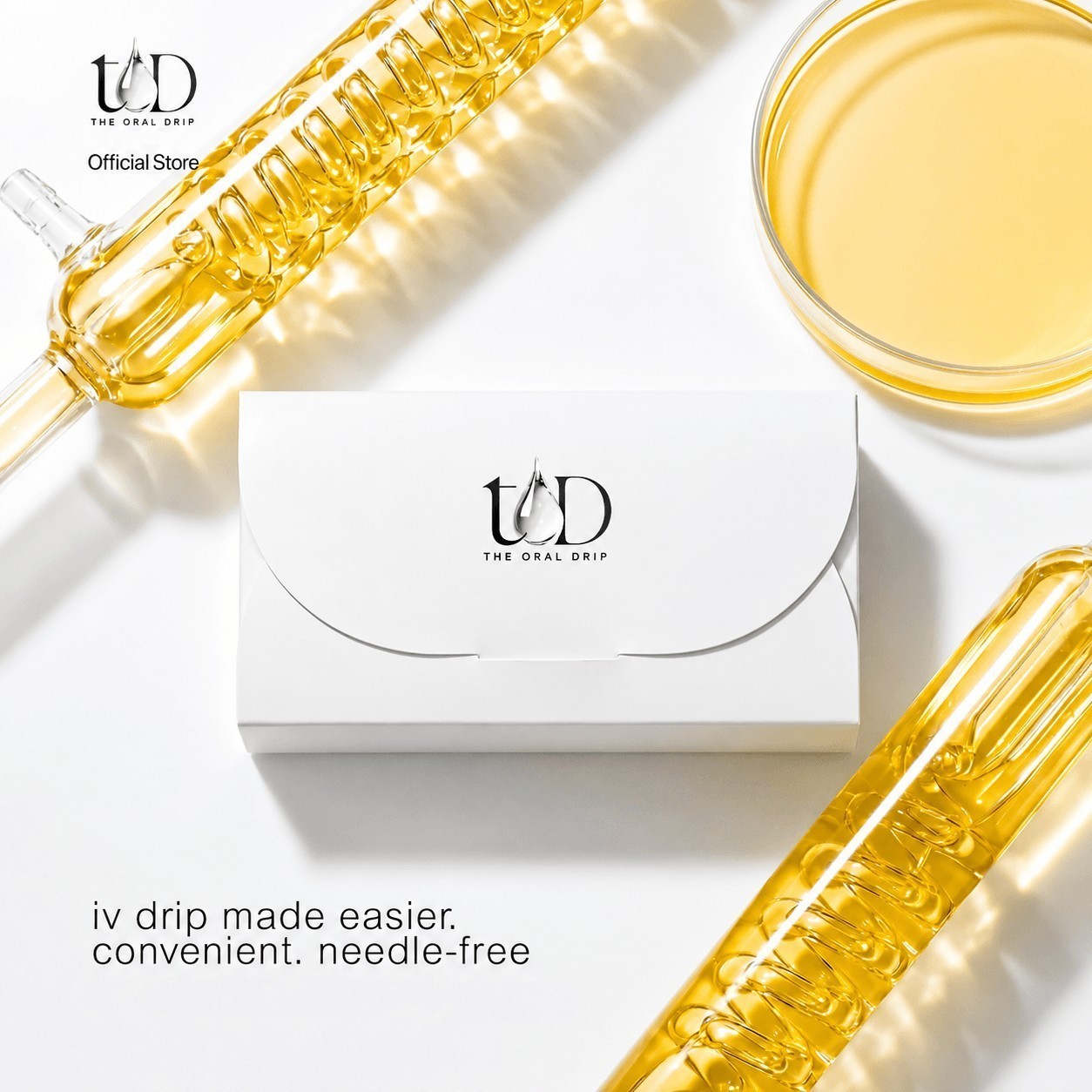 The Oral Drip Premium Glutathione Wellness Drink Ampoules 20ml x 8 Pack