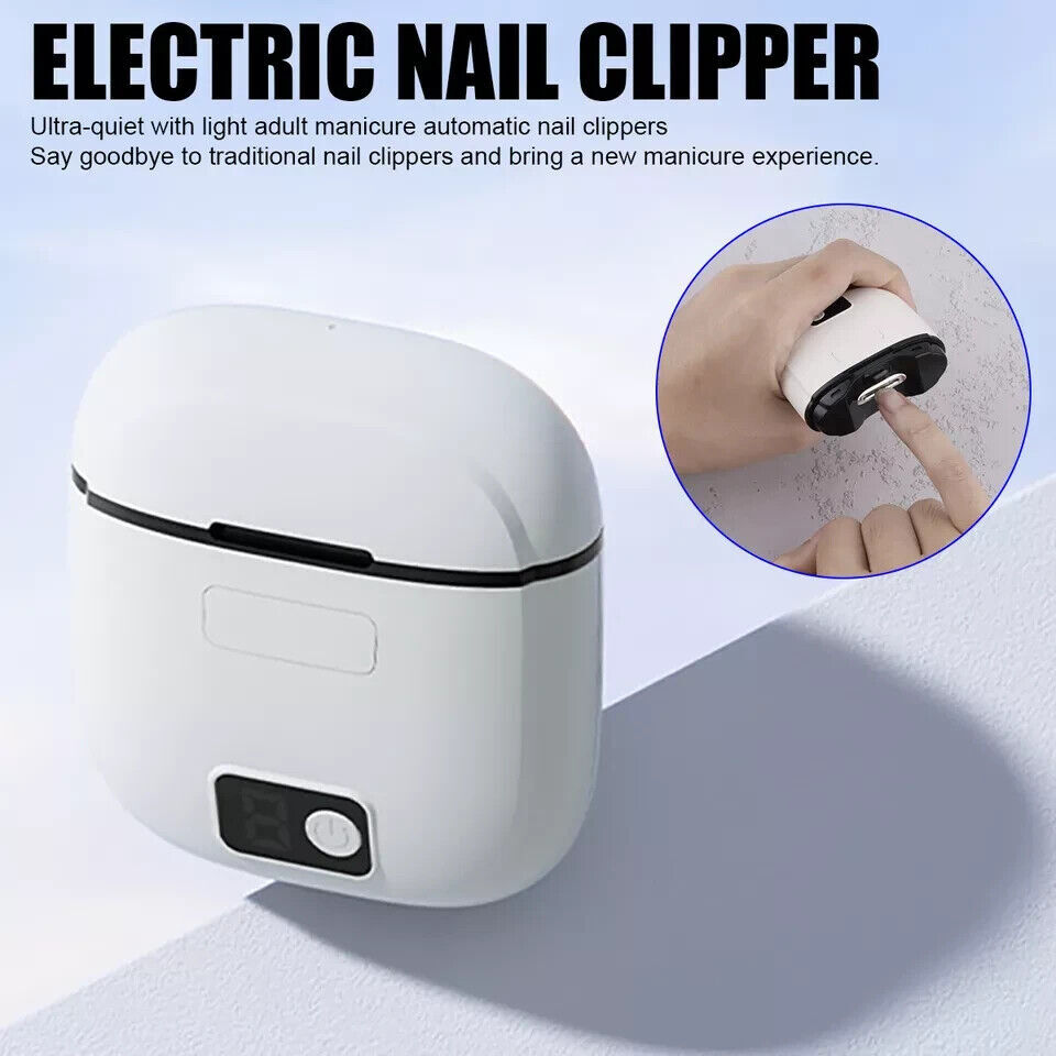 Electric Toe Nail Clippers For Thick Nails Nail Trimmer Cutter Usb Rechargeable