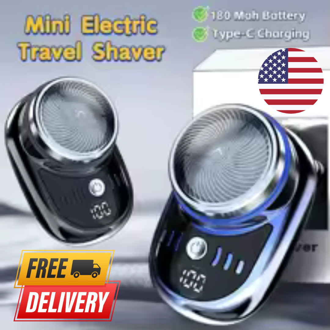 Mini-Shave Portable Electric Razor for Men USB Rechargeable Shaver Home Travel