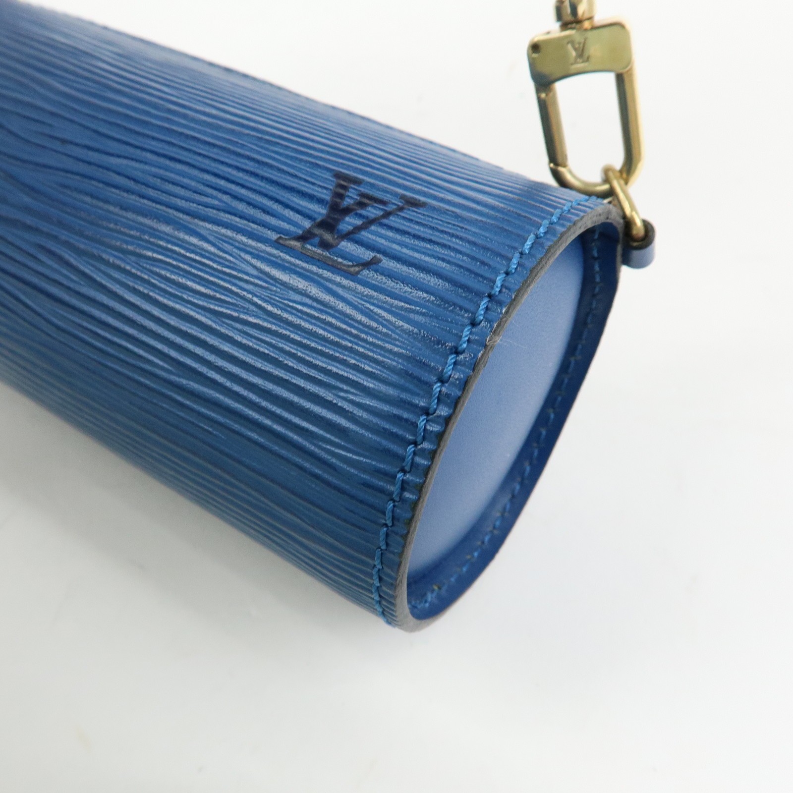 Louis Vuitton Epi Set of 2 Leather Soufflot Pouch Red Blue Authentic Used F/S