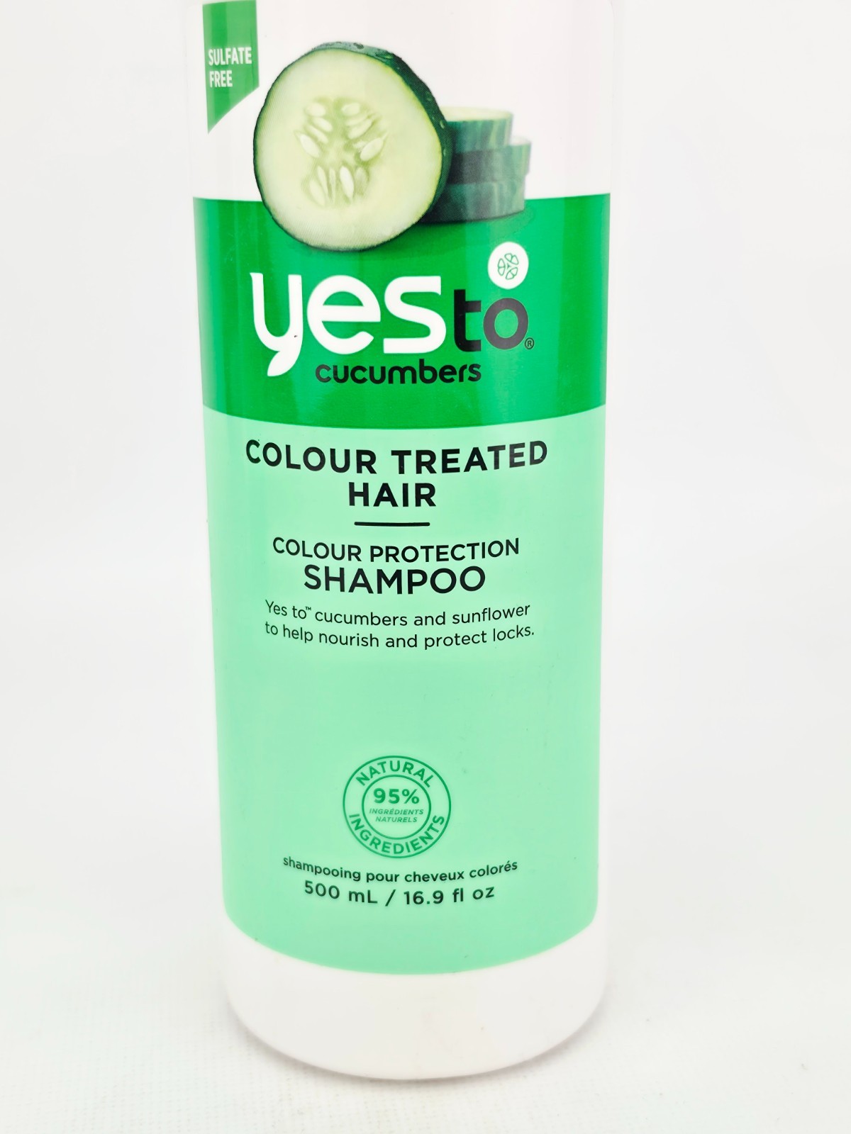 Yes To Cucumbers Color Treated Hair Protection Shampoo 16.9 oz Lot of 2