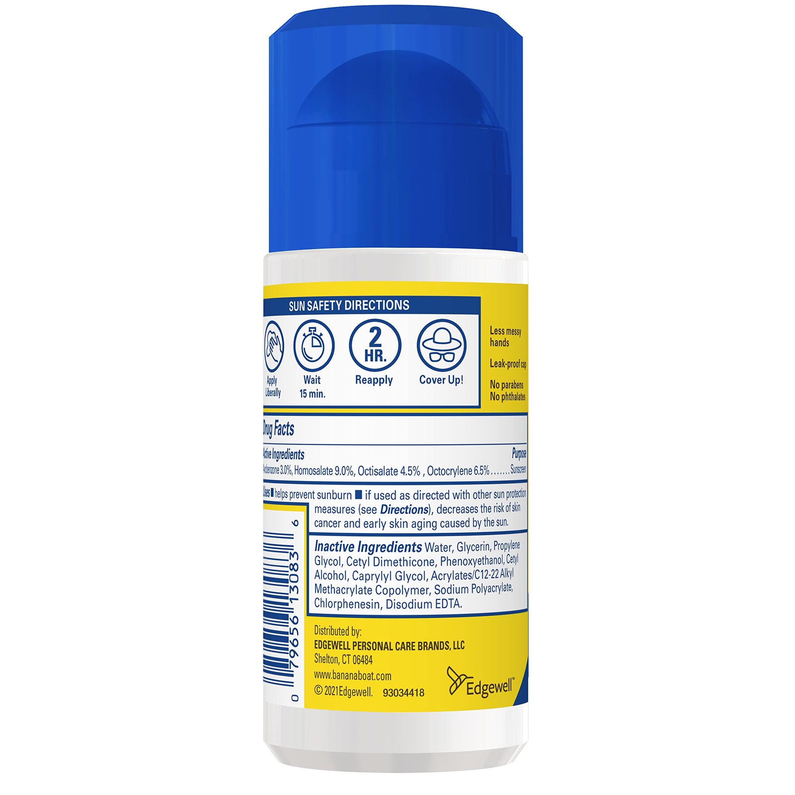 Banana Boat Sport Kids Sunscreen Roll On Lotion 2.5 Fl Oz (Pack of 1), Sun
