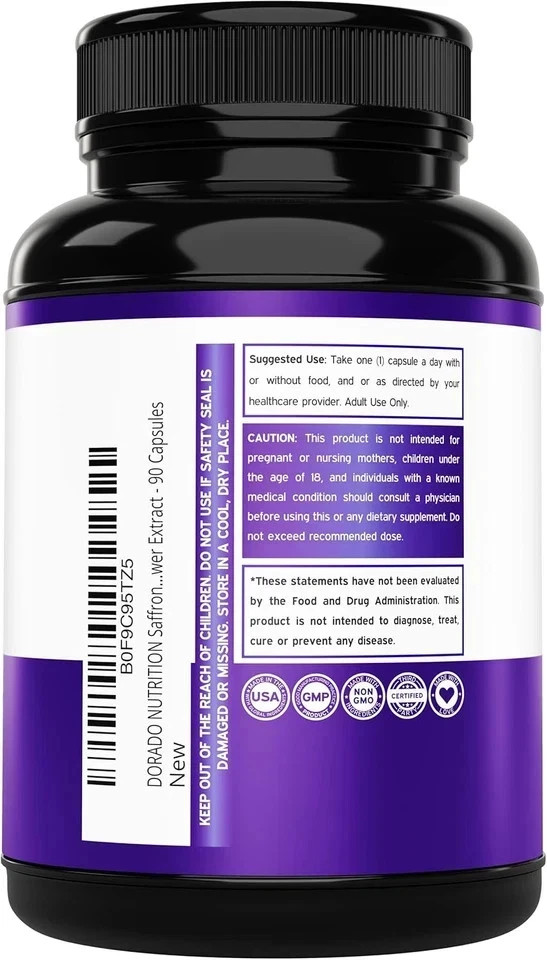 Saffron Supplements | 3 Month Supply | Pure 88.5Mg Saffron Extract for Women & M