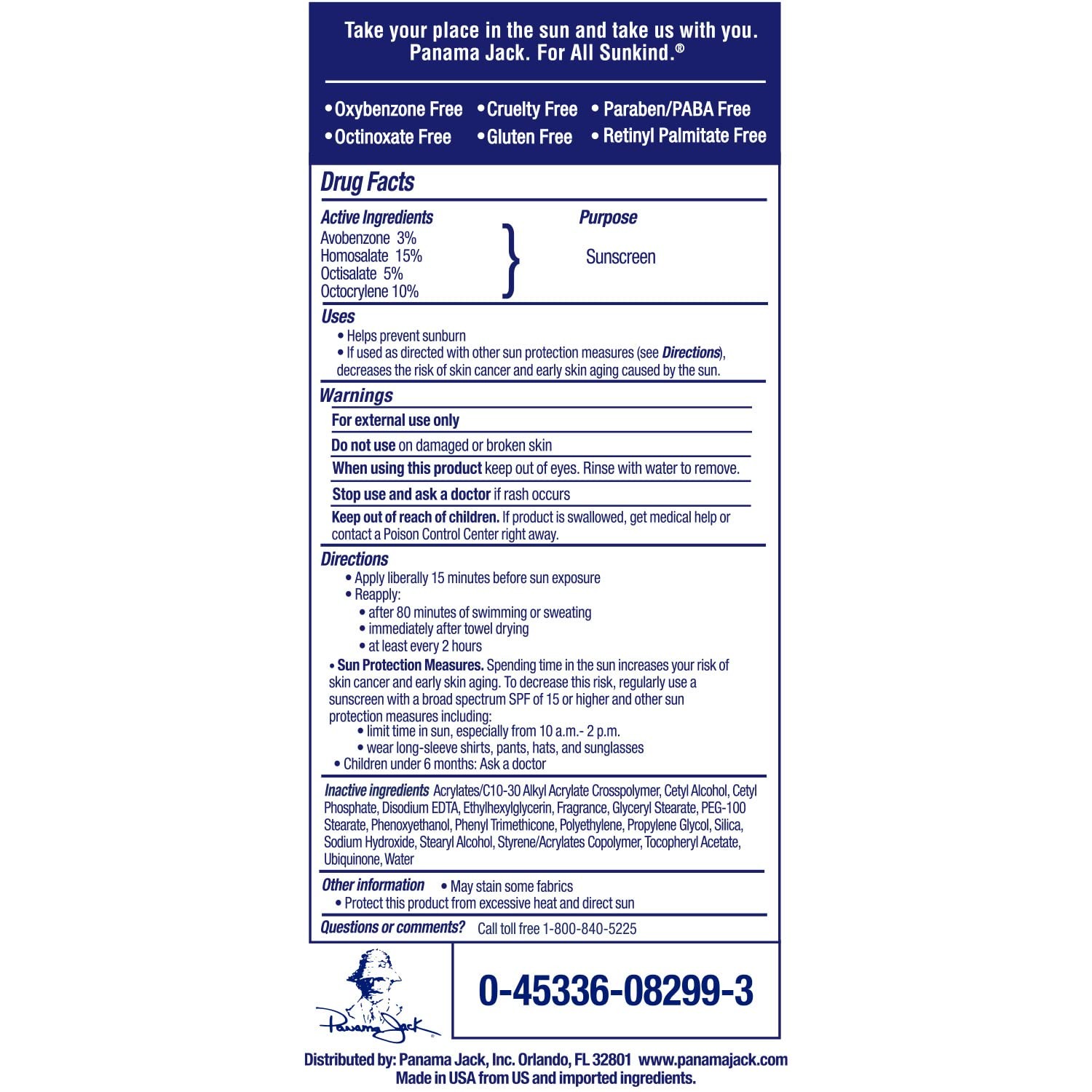 Panama Jack Sport Sunscreen Lotion – SPF 100, Broad 3 Fl Oz (Pack of 1)