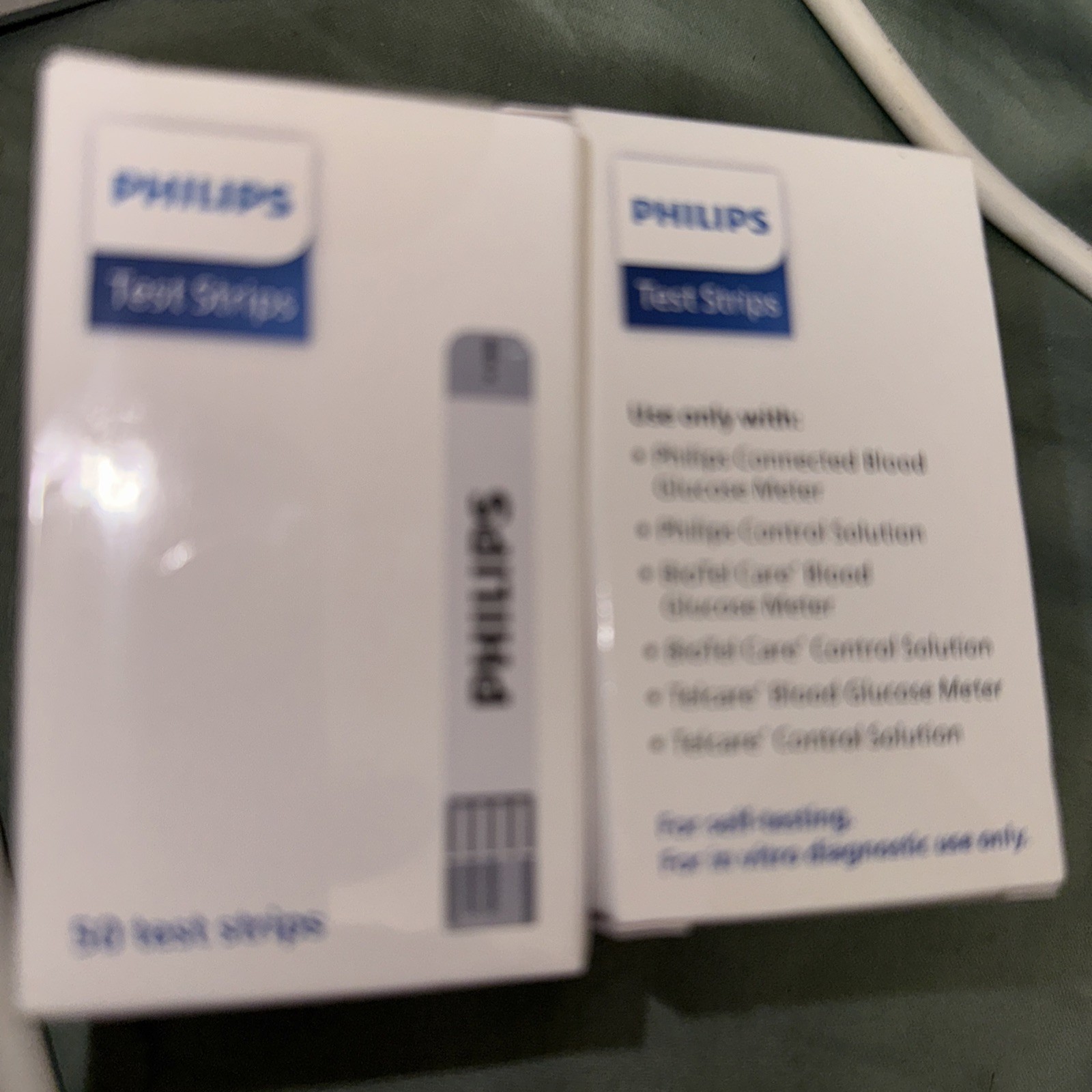 100 Philips Diabetic Blood Glucose Test Strips Expires 7:8/2026