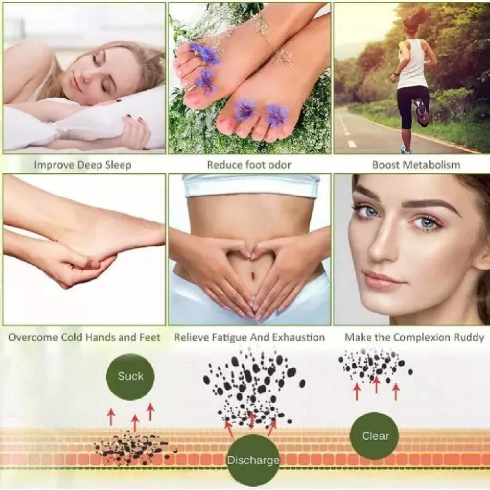50-300pcs Foot Detox Patches Pads Toxins Deep Cleansing Herbal Organic Slimming