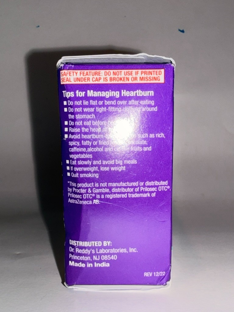 Omeprazole 20 Mg 42 Delayed-Release Acid Reducer Capsules Exp 09/2026
