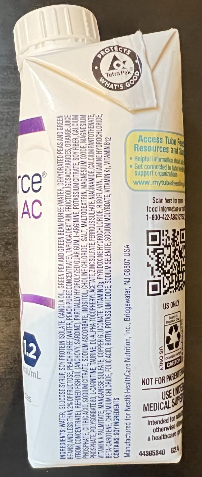 Nestle Diabetisource AC Advanced-Control Tube Feeding, 8.45 oz
