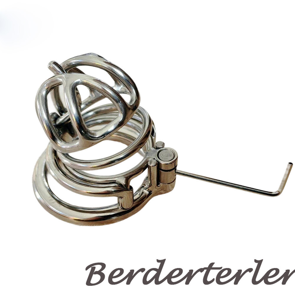 Custom PA Titanium Male Chastity Cage with PA Piercing Metal Cage for CBT Lock