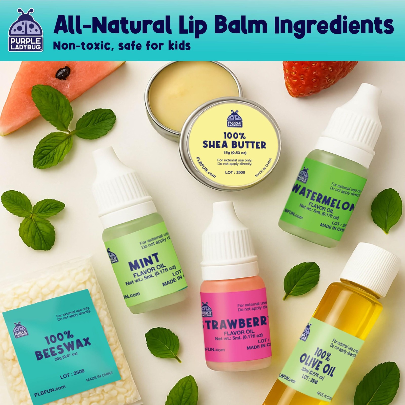 PURPLE LADYBUG DIY Lip Balm Making Kit – STEM Gifts for 10 Year Old Girl & Great