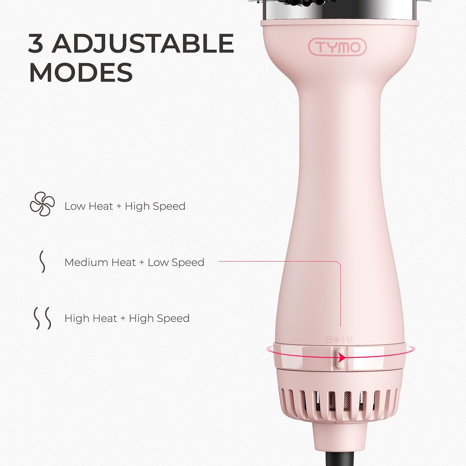 TYMO Hair Dryer Brush Blow Dryer Brush in One, 4 in 1 Ionic Hairdryer and Styler