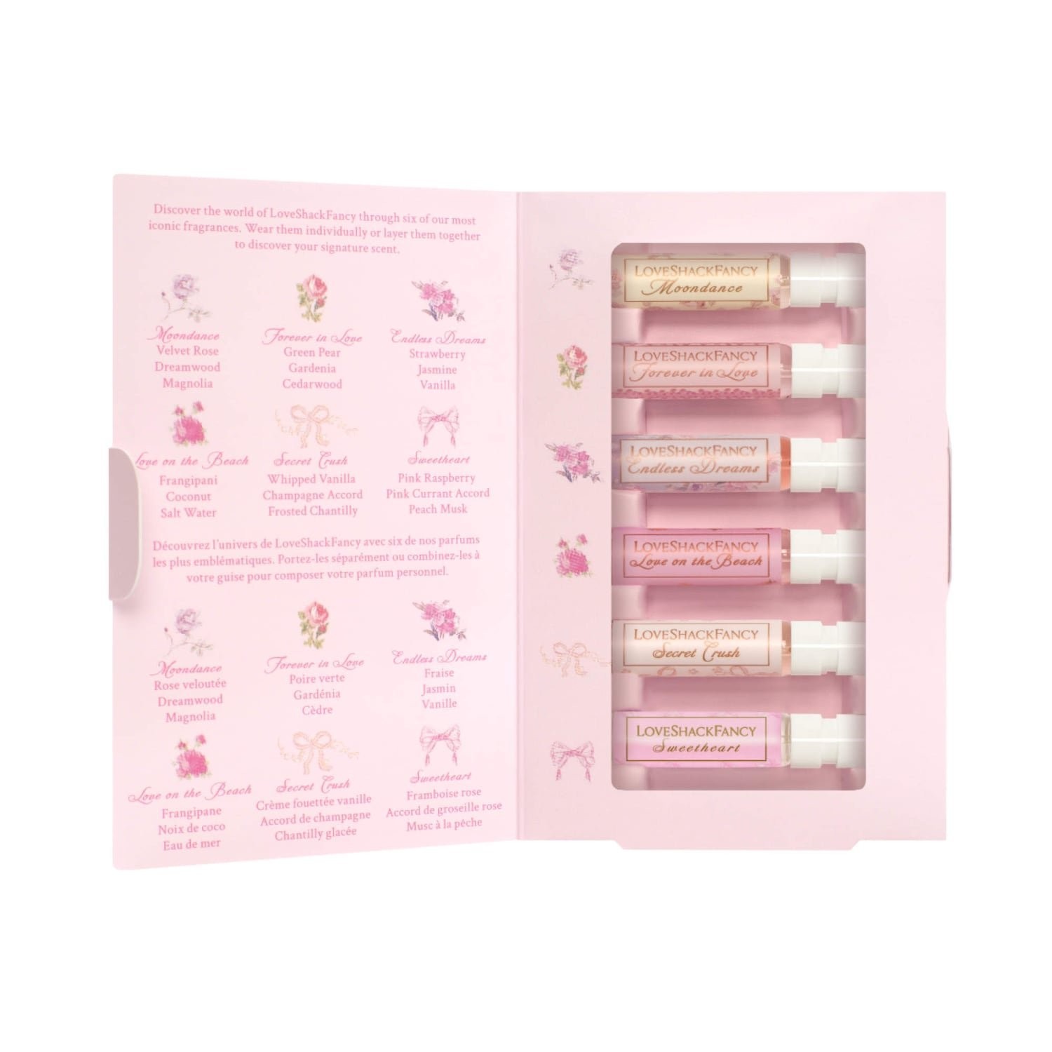 Authentic LoveShackFancy Signature Perfume Library Perfume Discovery Set