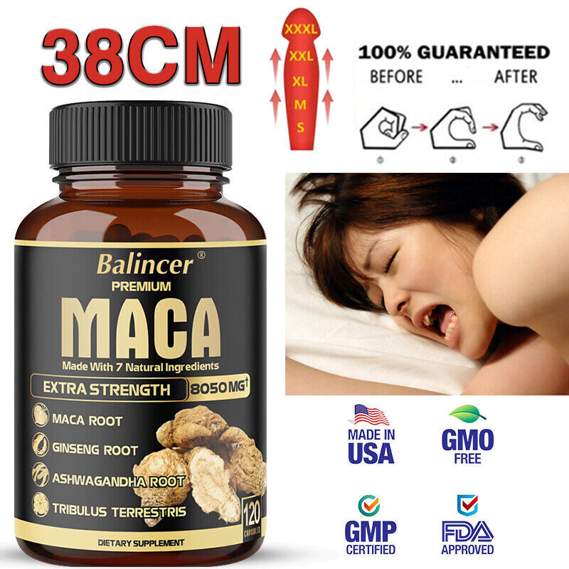 Maca Capsules – Antioxidant, boosts blood flow and immune system 120 Capsules