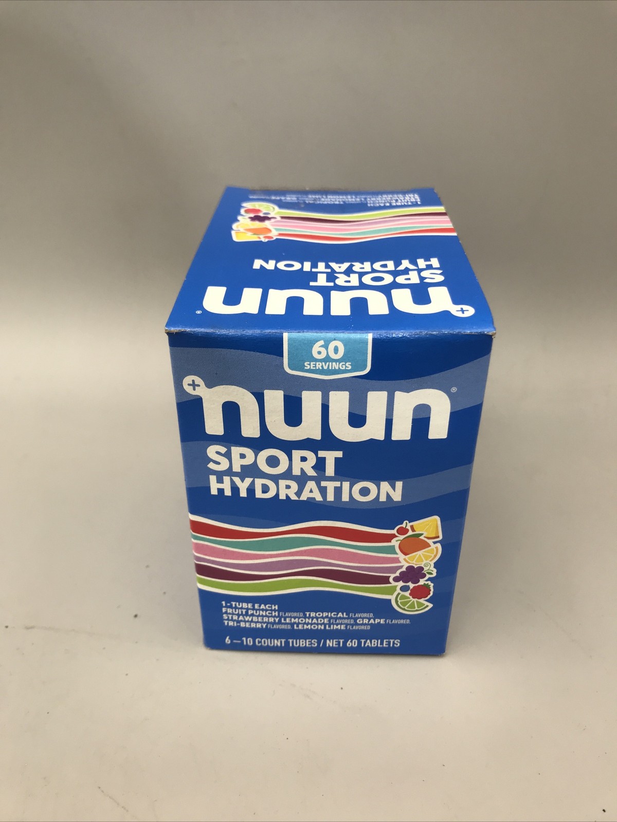 6 Tubes nuun Electrolyte Sports Drink 10 Tabs Each Assorted Flavor Exp 02/26