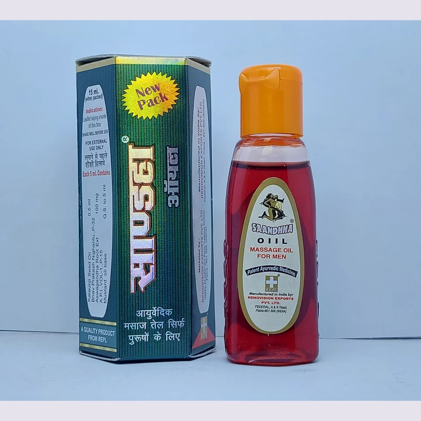 3 x REPL Original Ayurvedic Sandha Saandhha Sanda Oil 15 ml Massage Oil For Men