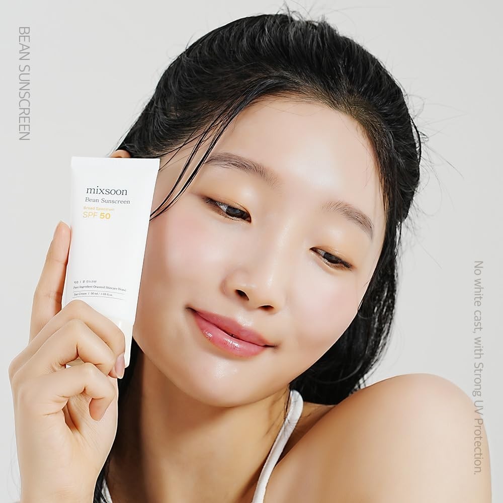 mixsoon Bean Sunscreen SPF 50 Airy Texture Type For Face Korean Skin Care 1.6 oz
