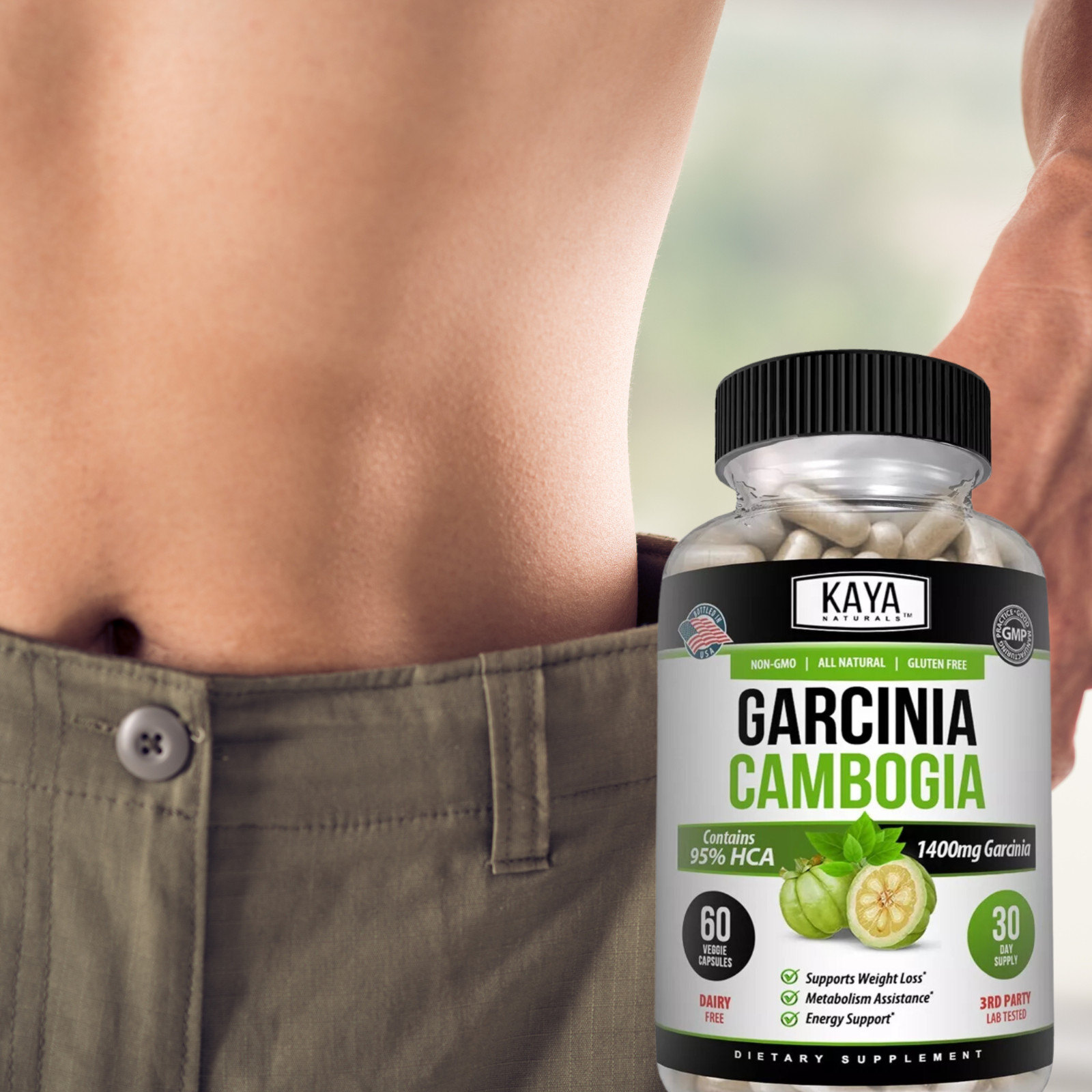 Garcinia Cambogia Extract, Premium Fat Burning 95% HCA, Natural Weight Loss