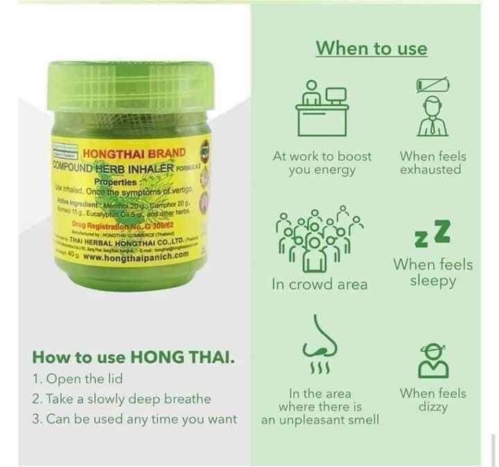 Traditional Thai Herbal Inhaler – 4 Jars 🇺🇸