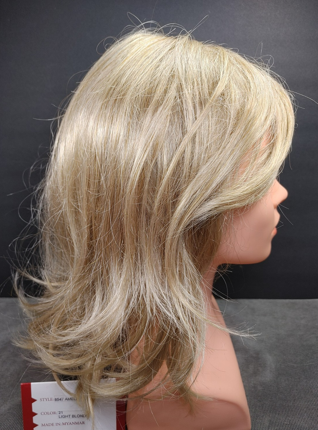 TLC Branded Wig Unworn Mono Part Light Blonde Layered Petite