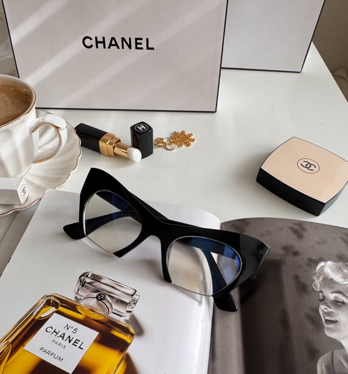 Eyeglasses Cat Eye Demi «Razor» Glasses rasoir cut off lenses Shadz GAFAS @